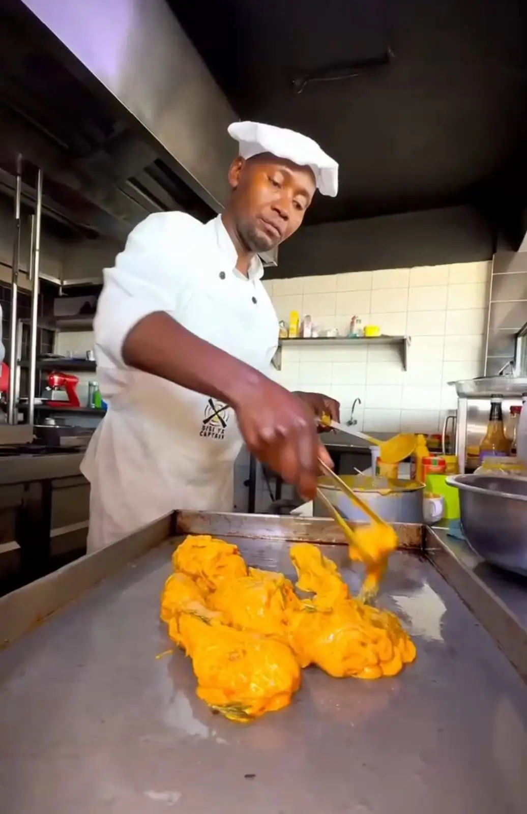 Chef preparing food
